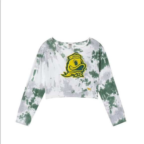 PINK Victoria's Secret Tops - Victoria’s Secret Pink Oregon Ducks Sweatshirt s m